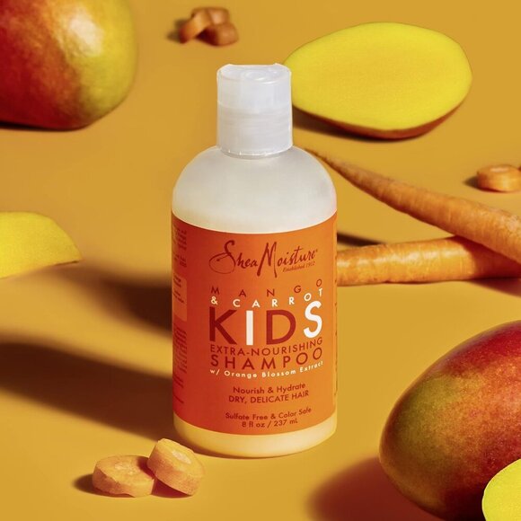 SheaMoisture Extra-Nourishing Shampoo hair care for Kids Mango Carrot with Shea - Picture 1 of 4